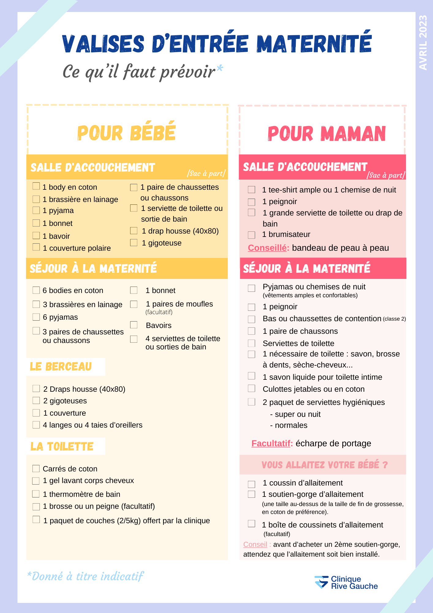 Que Prendre dans sa Valise de Maternité ( Valise Maman - Valise Bébé) 🍼 